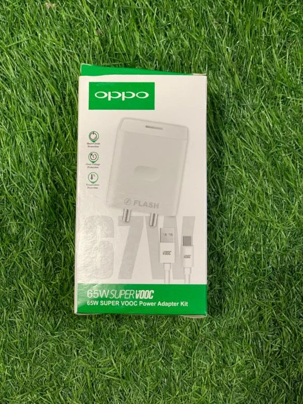 65w Flash Super VOOC Charger Compatible for Oppo Charger X2 Reno 4 Pro Reno 5 Pro 5G Reno 6 5G Reno 6 Pro 5G (Adapter and Cable) Warranty 6 month