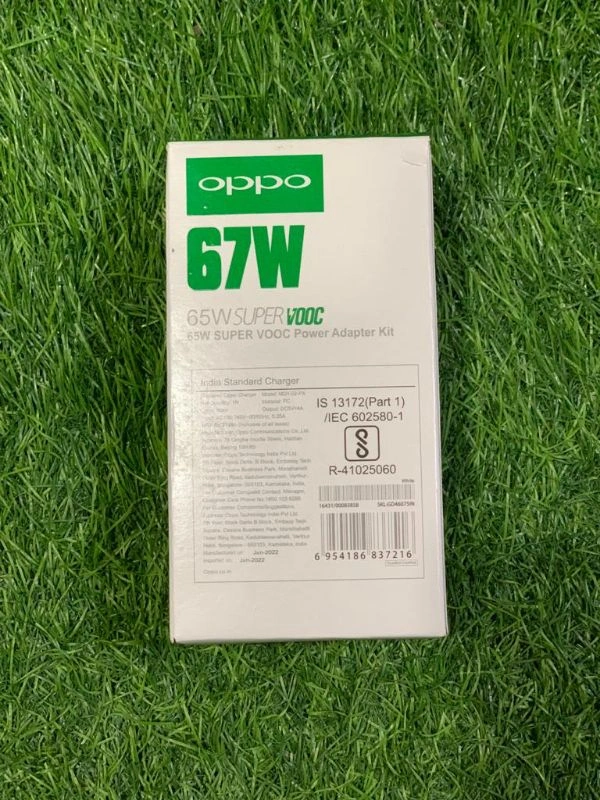 65w Flash Super VOOC Charger Compatible for Oppo Charger X2 Reno 4 Pro Reno 5 Pro 5G Reno 6 5G Reno 6 Pro 5G (Adapter and Cable) Warranty 6 month