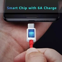65W OnePlus Dash Warp Charge Cable, 6.5A Type-C to USB C PD Data Sync Fast Charging Cable Compatible with One Plus 8T/ 9/ 9R/ 9 pro/ 9RT/ 10R/ Nord & for All Type C Devices – Red, 1 Meter