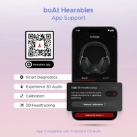 boAt Nirvana Eutopia Bluetooth Headphones with Head Tracking Function, Spatial Audio,20 HRS Playtime, ENx™ Tech - Black