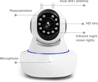 Double antenna WIFI camera, White