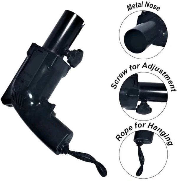 Fire Gun for wedding , Clubbing & Party , anniversary ( Metal)  - Black