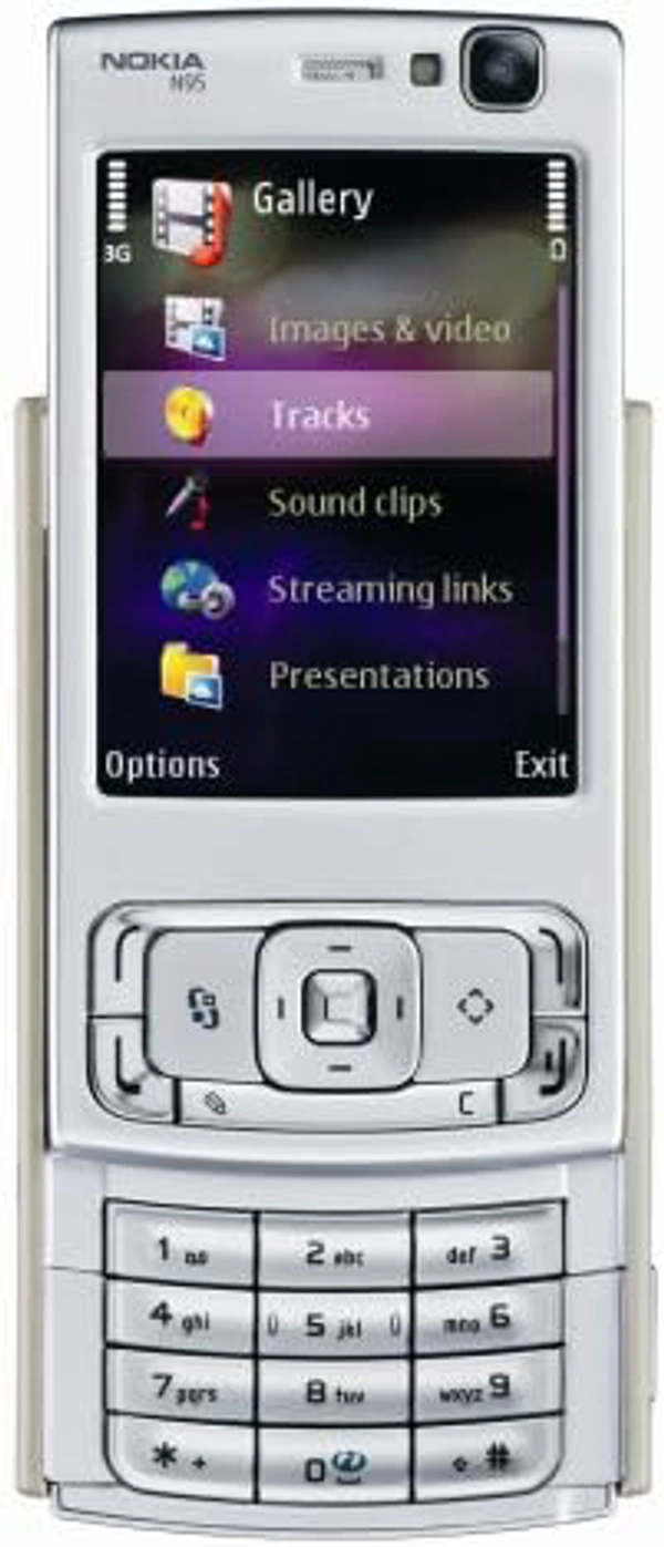 Nokia N95 Mobile Phone Refurbished  - Black