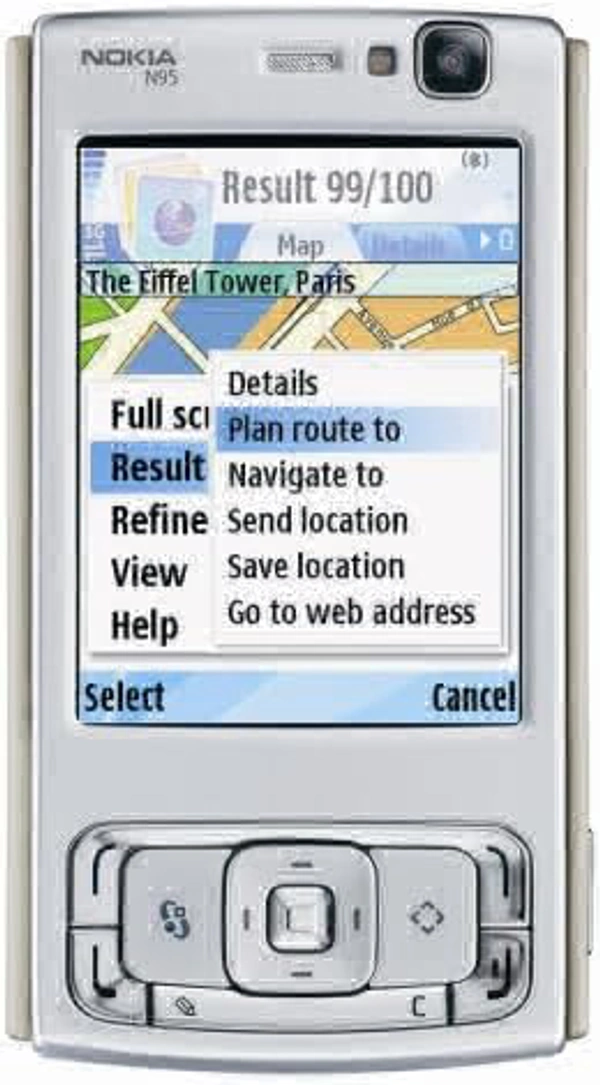 Nokia N95 Mobile Phone Refurbished  - Black