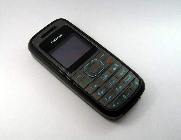 Nokia 1208 Mobile Phone (REFURBISHED) - Black