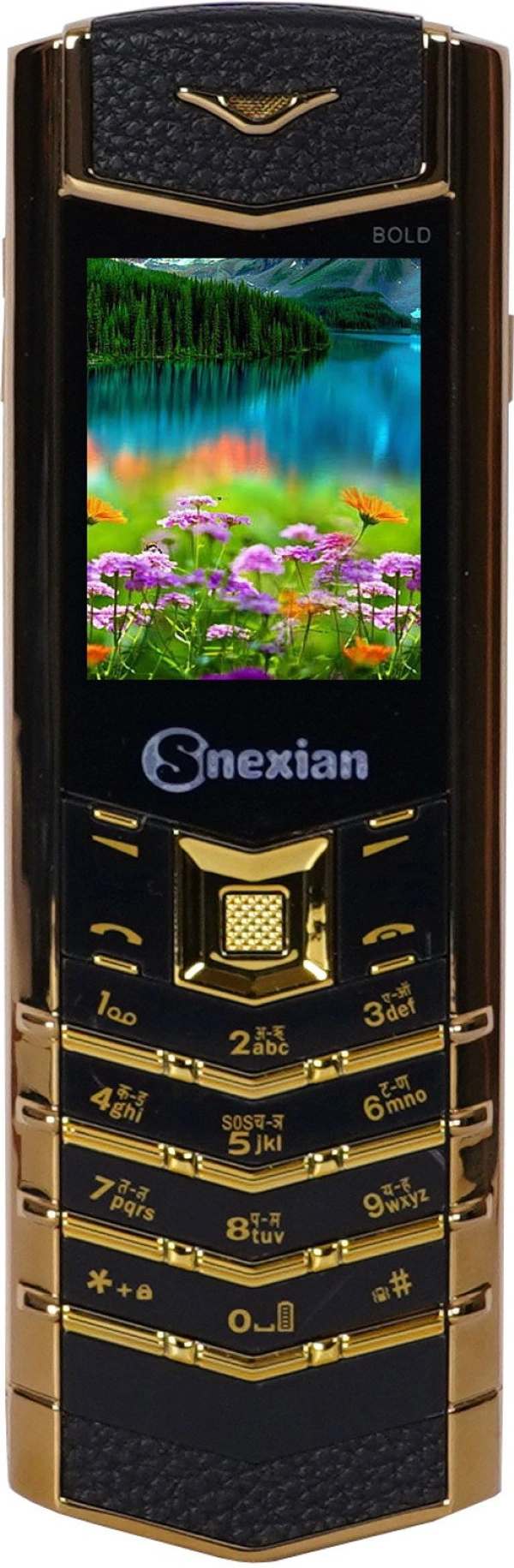 Snexian vertu button vartu dual sim phone - Brown