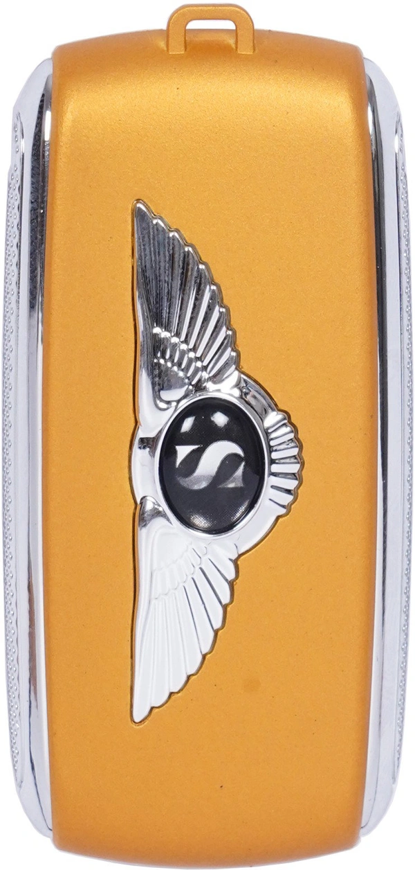 Mobile| with 0.66" Display|Key Phone|Leather|Bentley|Silicon|BT Dialer Voice Changer |Auto Call Recording Long Lasting Battery|Feature Phone| - Gold