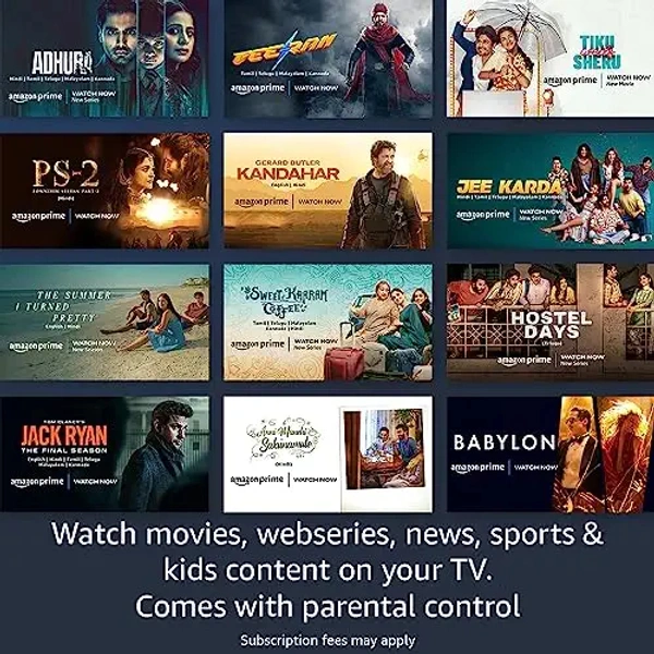 Amazon Fire TV Stick Lite with all-new Alexa Voice Remote Lite (no TV controls), HD streaming device | Now with App controls - Black