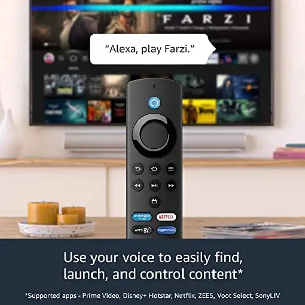 Amazon Fire TV Stick Lite with all-new Alexa Voice Remote Lite (no TV controls), HD streaming device | Now with App controls - Black