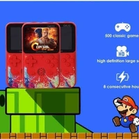 G620 Handheld,Retro Video Game Console,SUP+ Game Box 500 in 1: Trendy Console,Super Wide LCD,6 hrs Continuous Gameplay -USB Rechargeble(Multicolor) 