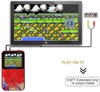 G620 Handheld,Retro Video Game Console,SUP+ Game Box 500 in 1: Trendy Console,Super Wide LCD,6 hrs Continuous Gameplay -USB Rechargeble(Multicolor) 