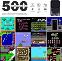 G620 Handheld,Retro Video Game Console,SUP+ Game Box 500 in 1: Trendy Console,Super Wide LCD,6 hrs Continuous Gameplay -USB Rechargeble(Multicolor) 