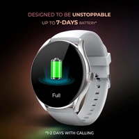 beatXP Vega 1.43" (3.6 cm) Super AMOLED Display, One-Tap Bluetooth Calling Smart Watch, 466 * 466px, 1000 Nits Brightness, Always On Display, 24/7 Health Monitoring, IP68 - Gold