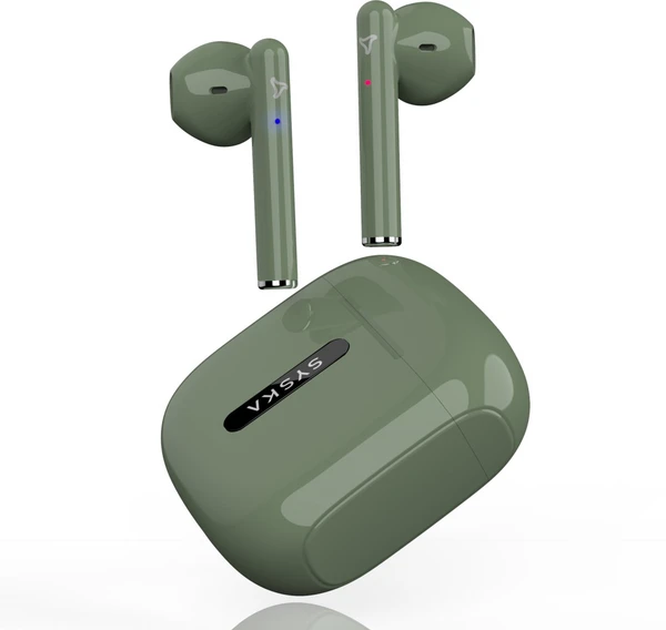Syska SonicBuds X1 True Wireless Earbuds - Pine Green