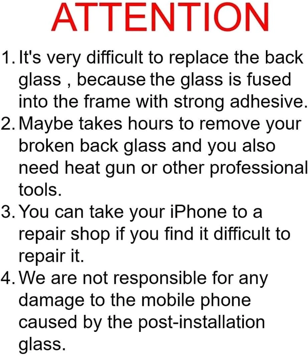 iPhone 11 Pro Back Glass Pannel Original 3 Month Warranty  - Black