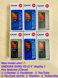 Snexian GURU 4G 2.4 Display Jio Sim Support