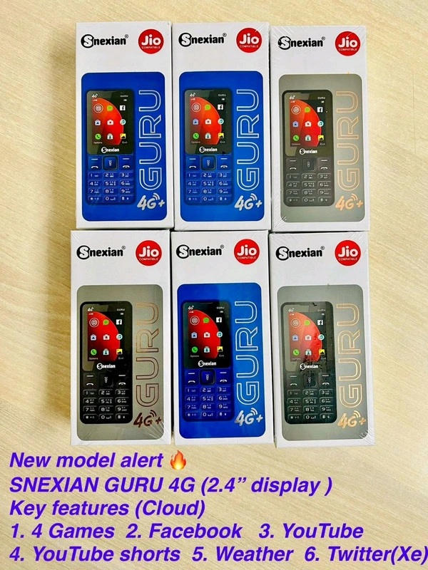 Snexian GURU 4G 2.4 Display Jio Sim Support