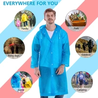 Waterproof Rain Coat Hooded Outdoor Water Resistant Suit Portable Men and Women (Pack Of 2) Random Colour 