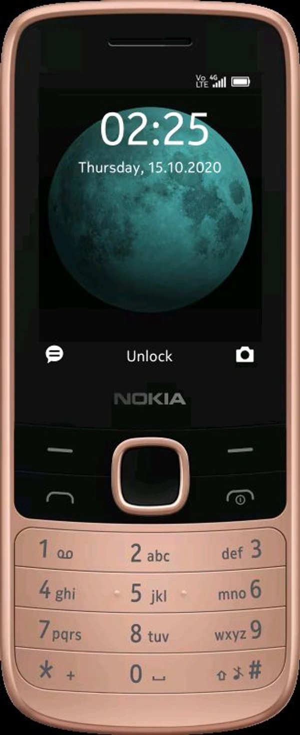 Nokia 225 4G Dual SIM Feature Phone with Long Battery Life, Camera, Multiplayer Games, and Premium Finish - Blue