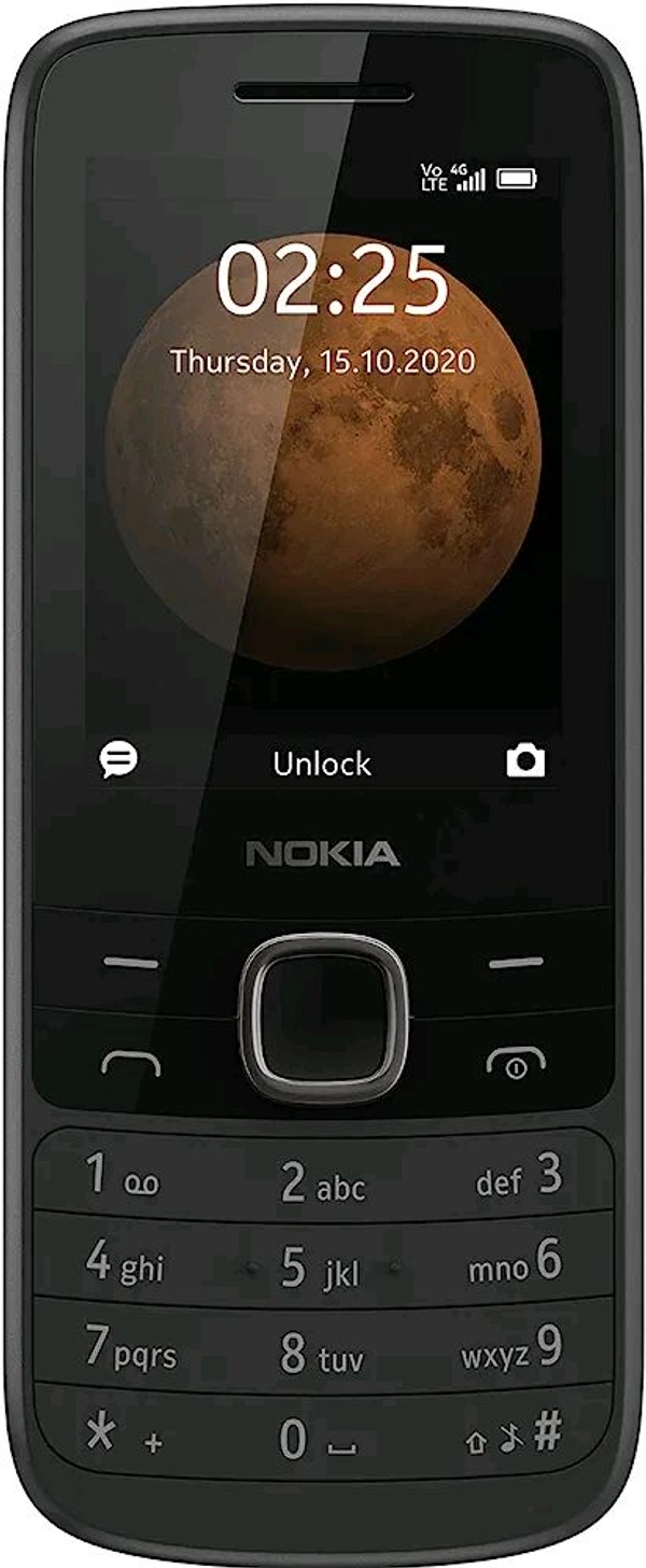 Nokia 225 4G Dual SIM Feature Phone with Long Battery Life, Camera, Multiplayer Games, and Premium Finish - Blue