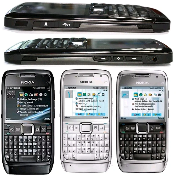 Nokia E71 Mobile Phone with 3.2 MP Camera, International 3G, Media Player, GPS, Wi-Fi, MicroSD Slot 1 Month Warranty  - Dark Gray