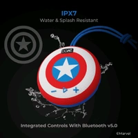 boAt Marvel Stone 190 5 Watts Portable Bluetooth Speaker (IPX7 Waterproof, 52mm Full Range Driver, Captain's Blue) Open Box Just Like New 