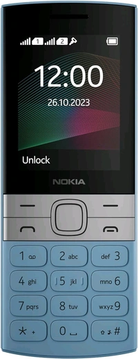 Nokia 150 Dual SIM Premium Keypad Phone | Rear Camera, Long Lasting Battery Life, Wireless FM Radio & MP3 Player and All-New Modern Premium Design - Black