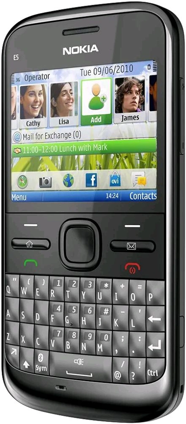 Nokia E5 Just Like New Refurbished Under Seller 1 Month Warranty  - Black