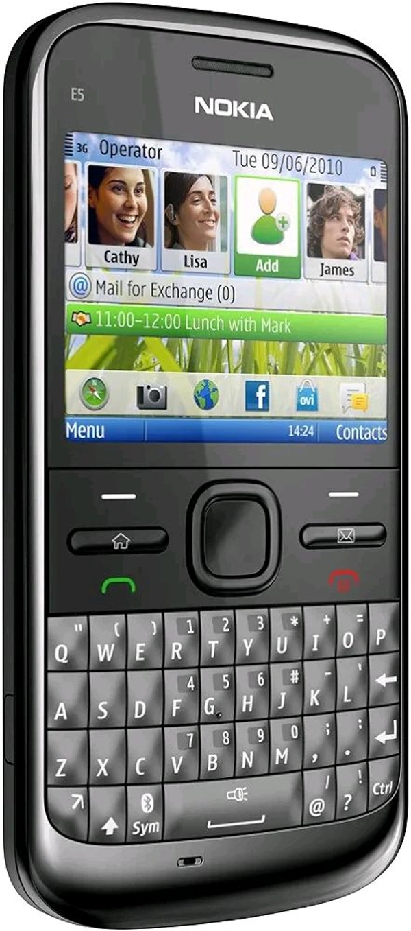 Nokia E5 Just Like New Refurbished Under Seller 1 Month Warranty  - Black