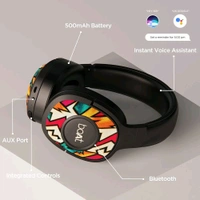 boAt Rockerz 550 Over Ear Bluetooth Headphones with Upto 20 Hours Playback, 50MM Drivers, Soft Padded Ear Cushions and Physical Noise Isolation Open Box 3 Month Warranty  - Sky Blue