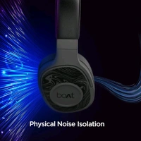 boAt Rockerz 550 Over Ear Bluetooth Headphones with Upto 20 Hours Playback, 50MM Drivers, Soft Padded Ear Cushions and Physical Noise Isolation Open Box 3 Month Warranty  - Black