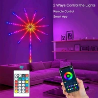 Smart Firework LED Light for Bedroom Decoration,LED Strip Lights with Remote App Control, Music Sound Sync Light for Home Room Wall Decor, Christmas, Party