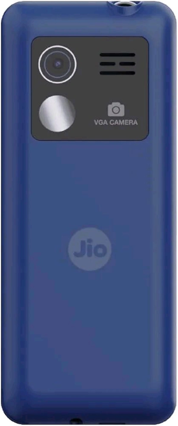 JioBharat V2 4G Phone with JioCinema, JioSaavn, Pay (UPI), Long Lasting Battery, LED Torch, Digital Camera | Blue | Locked for JioNetwork - Black