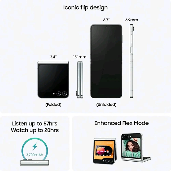 Samsung Galaxy Z Flip5 5G AI Smartphone  - 512 GB, Pink