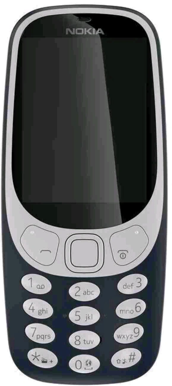 Nokia 3310 Dual SIM Keypad Phone with MP3 Player, Wireless FM Radio and Rear Camera Renewed  - Gray
