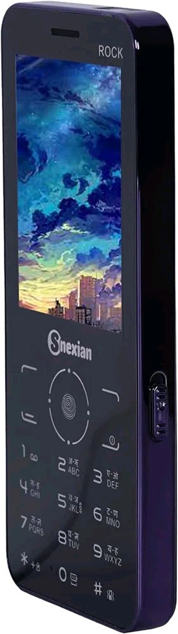 Snexian New ROCK PRO MAX Modern Stylish Dual Sim Keypad Mobile With 2.8"Big Display - Purple