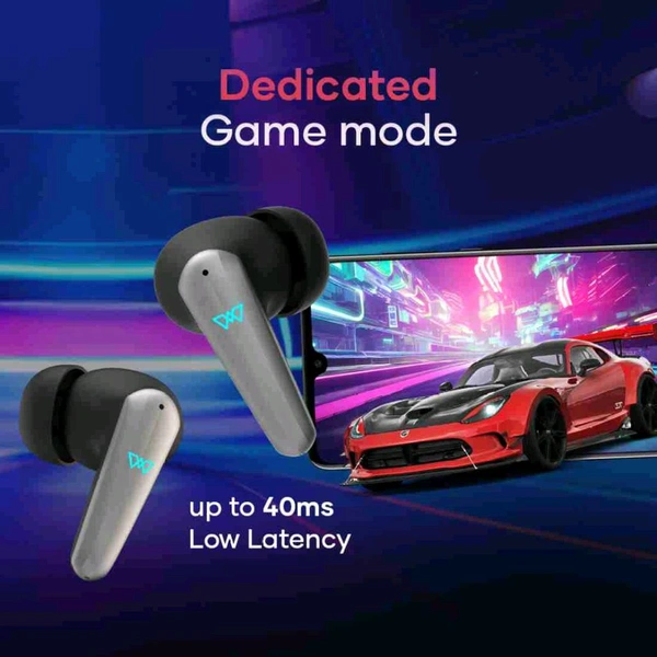 Refurbished Wings Phantom 450 Made in India Wireless Earbuds  - Black