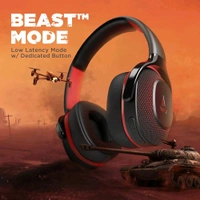 boAt Rockerz 425 Bluetooth Wireless Over Ear Headphones with Mic Signature Sound, Beast Mode for Gaming 30 Days Replacement Warranty Open Box  - Gray