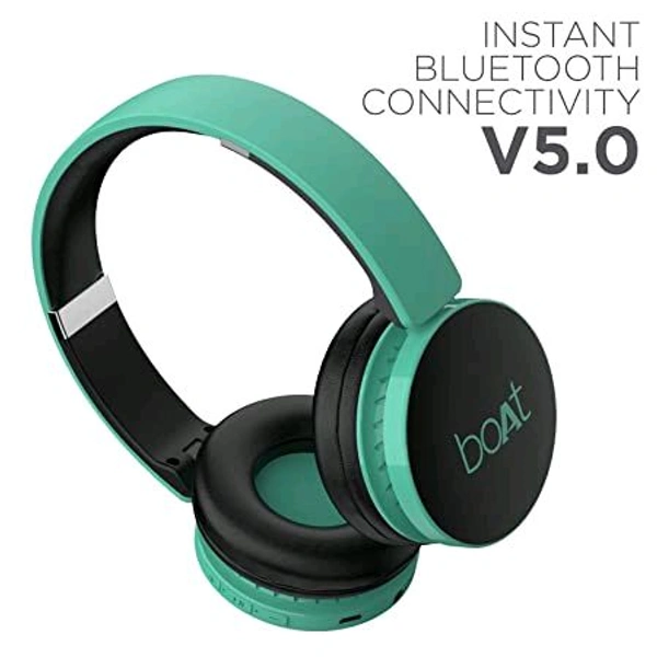 boAt Rockerz 370 On Ear Bluetooth Headphones with Upto 12 Hours Playtime Renewed 30 Days Under Warranty  - Red