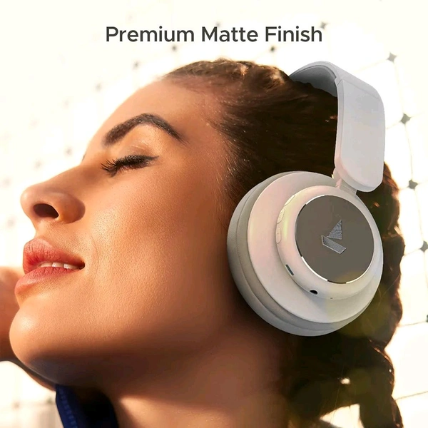 boAt Rockerz 450 Pro Bluetooth Wireless On Ear Headphones (Renewed) 30 Days Under Warranty  - White Purity