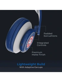 boAt Rockerz 450 Captain America Edition Bluetooth Wireless On Ear Headphones with Mic (Soldier Blue) Renewed 30 Days Replacement Warranty  - Soldiers Blue