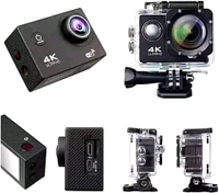 4K 30Fps Action Digital Camera Ultra Hd Underwater Digital Camera 170 Degree Wide Angle 98Ft Waterproof Digital Camera (4K Ac) - Black