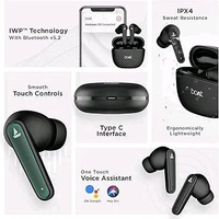 boAt Airdopes 115 in Ear TWS Earbuds with ENx & Beast Mode, Upto 24 Hrs Playback and ASAP Charge - Black