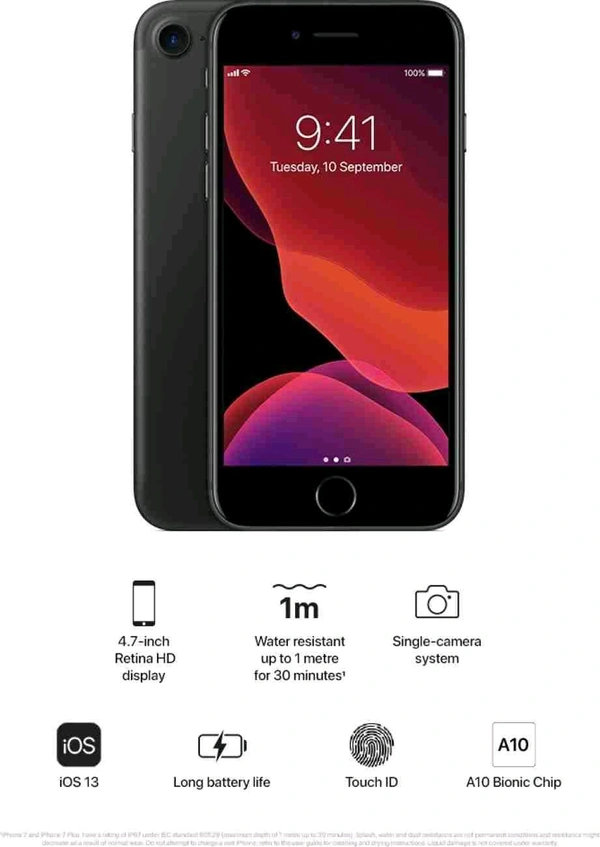 iphone 7 Just Like New Refurbished 3 Month Warranty  - Black, 32GB