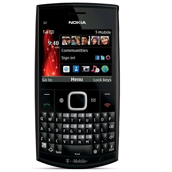 Nokia X2-01 Qwerty Keypad Phone Refurbished  - Black