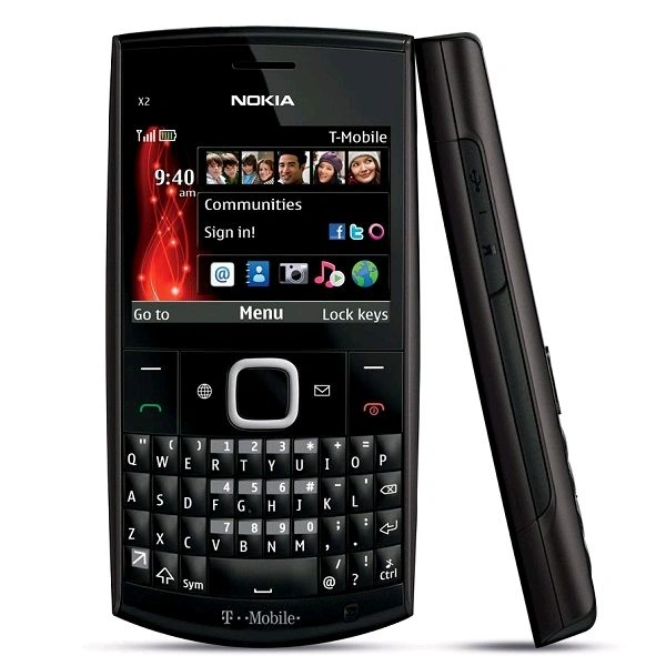 Nokia X2-01 Qwerty Keypad Phone Refurbished  - Black