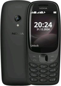 Nokia 6310 Dual SIM Keypad Phone with a 2.8” Screen, Wireless FM Radio and Rear Camera with Flash - Black