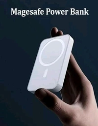 Magsafe Wireless Portable Power Bank 10000 mah Wireless Charging Battery Pack Compatible with iPhone Series 1yr warranty with logo - 5000MAh, White