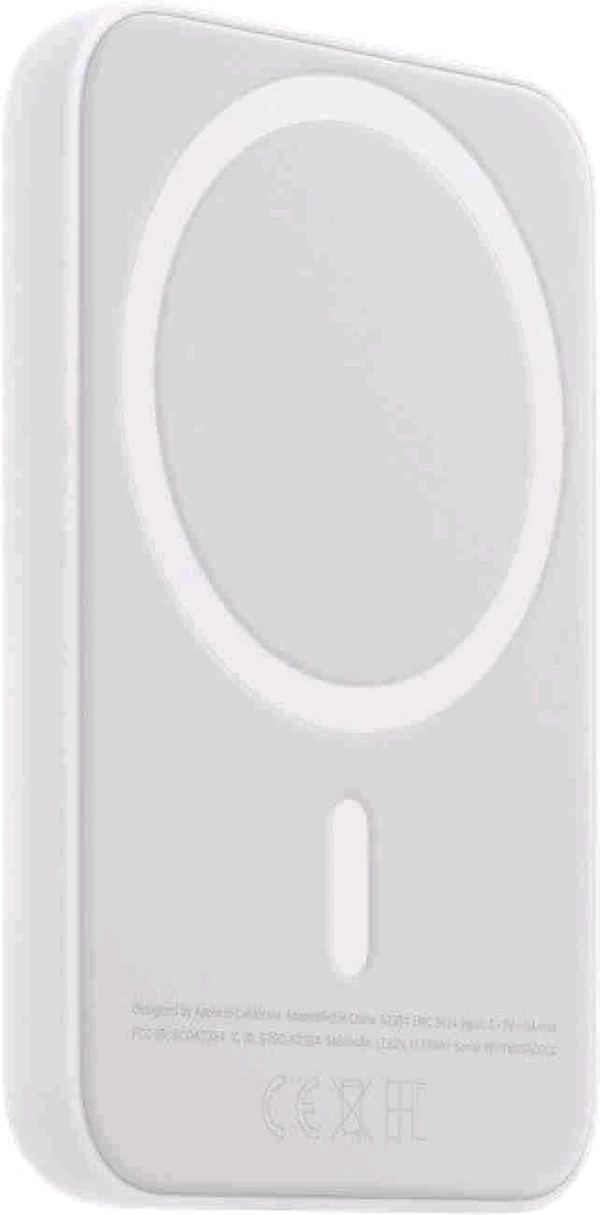 Magsafe Wireless Portable Power Bank 10000 mah Wireless Charging Battery Pack Compatible with iPhone Series 1yr warranty with logo - 5000MAh, White