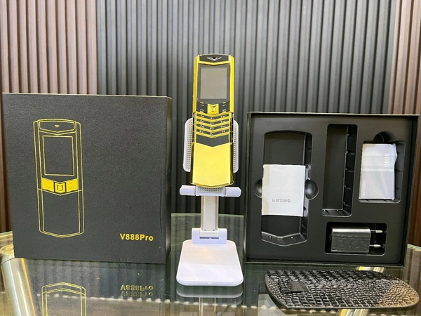 Vertu V888 Pro Slider S Dragon Gray Keypad Mobile Phone  - Black